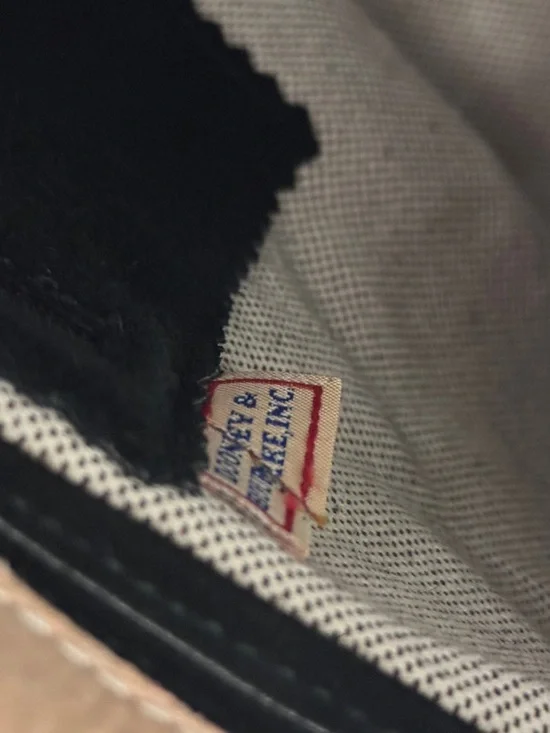 VTG 90s Dooney & Bourke Black Suede Leather Tote Bag Y2K Shoulder Purse - Picture 5 of 9